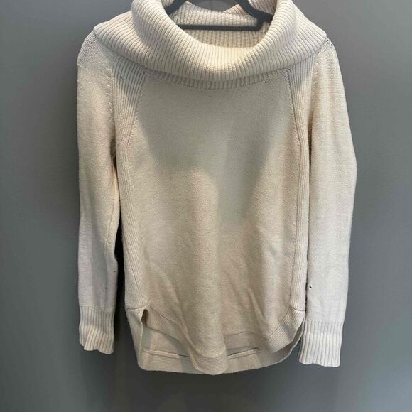 Anthropologie Womens Turtleneck Sweater Size Small Cream Long Sleeve - Picture 4 of 9